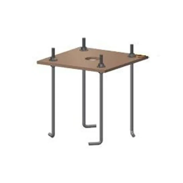 T rack foundation kit | J bolts and nut template